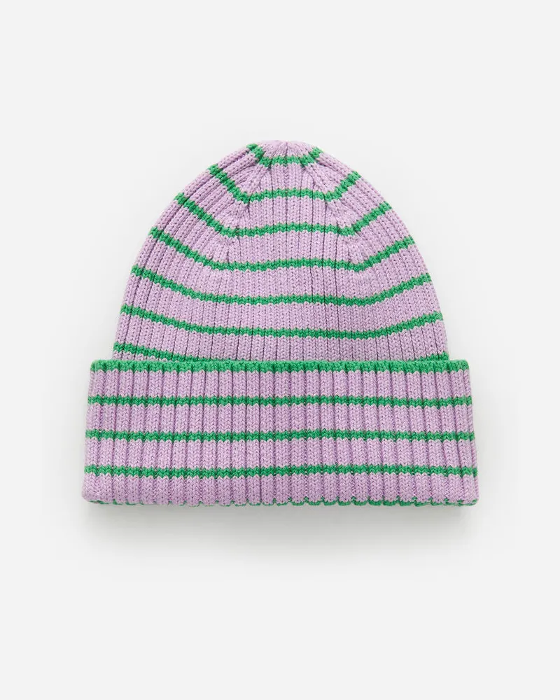 Arket Rippstrickmütze - Grün|Lila|Mehrfarbig Grün