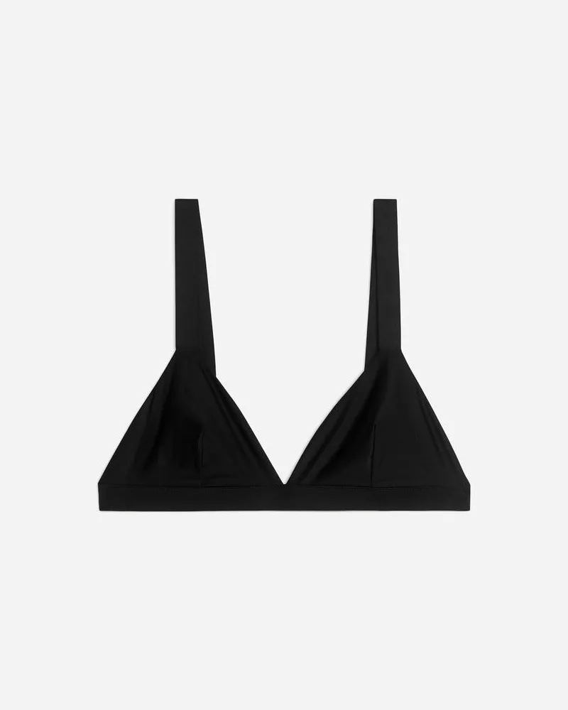 Arket Weicher Triangel-BH -Schwarz Schwarz