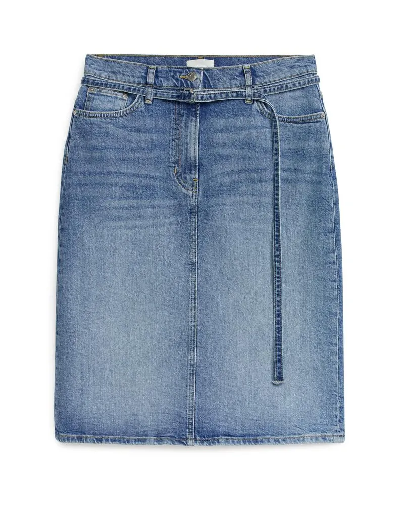 Arket Midirock Aus Denim - Blau Blau