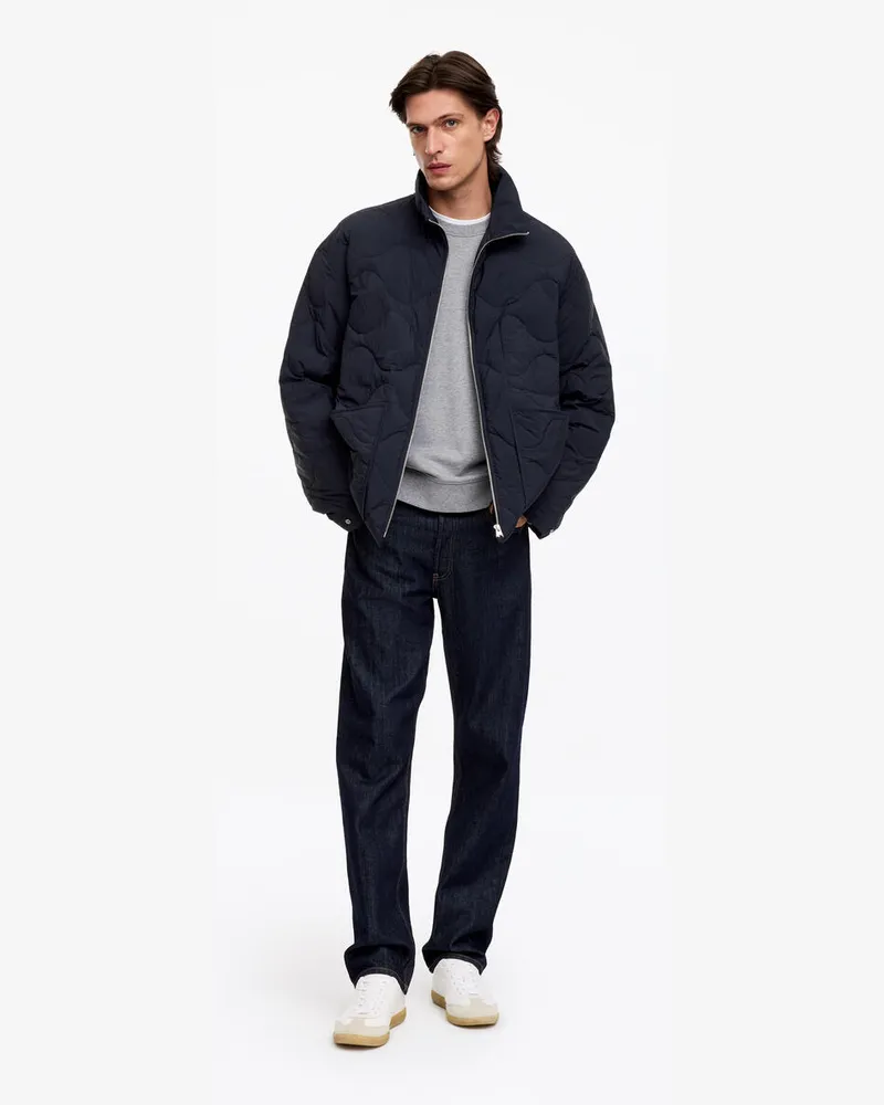 Arket Gesteppte Daunenjacke -Blau Blau