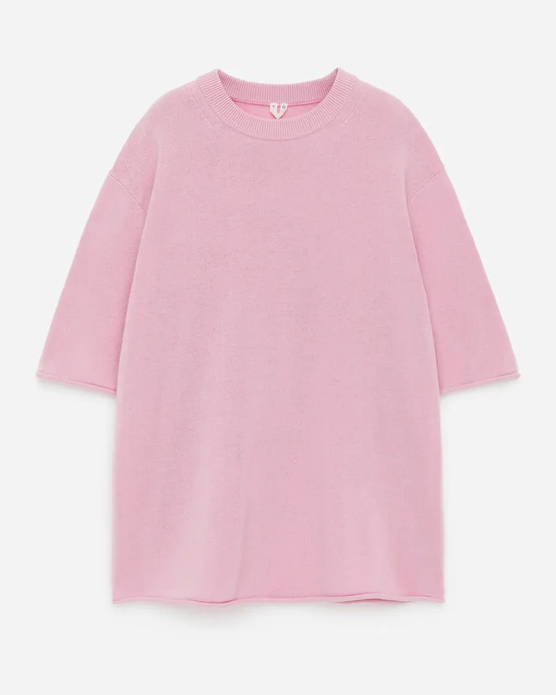 Arket Oversize-T-Shirt Aus Kaschmir - Rosa Rosa