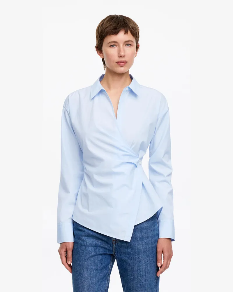 Arket Wickelhemd -Blau Blau