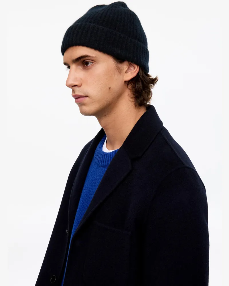 Arket Beanie Aus Kaschmir Und Wolle -Blau Blau