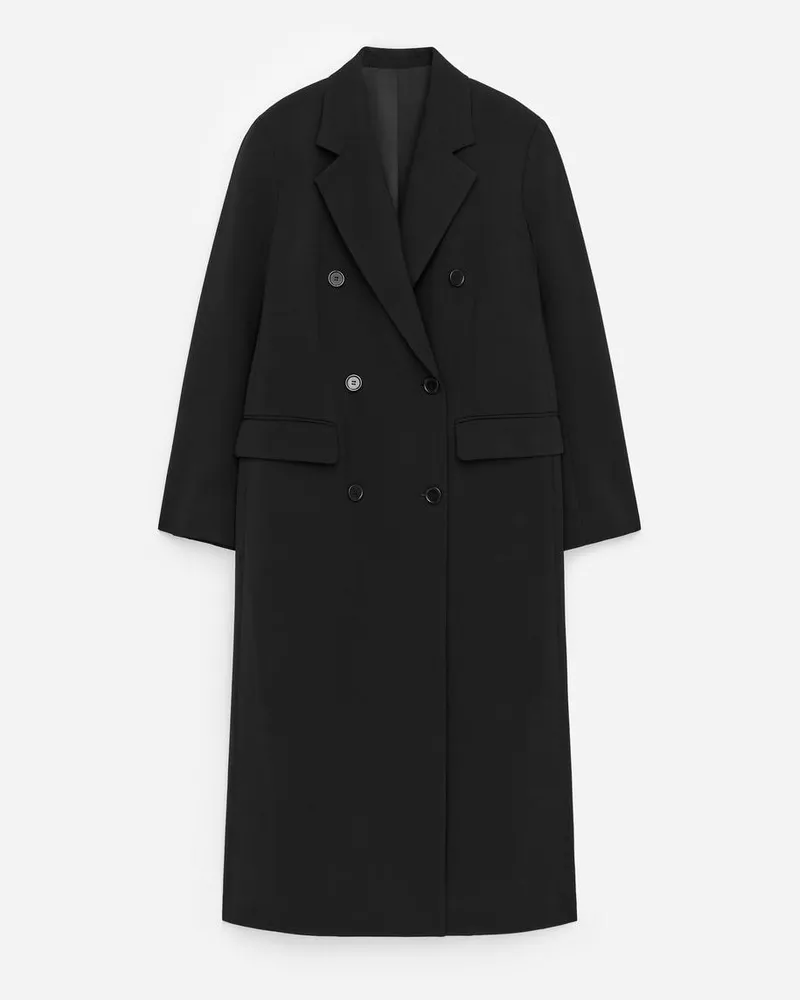 Arket Schmaler Mantel -Schwarz Schwarz