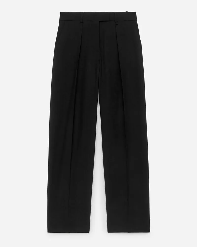 Arket Elegante Hose Mit Hohem Bund - Schwarz Schwarz