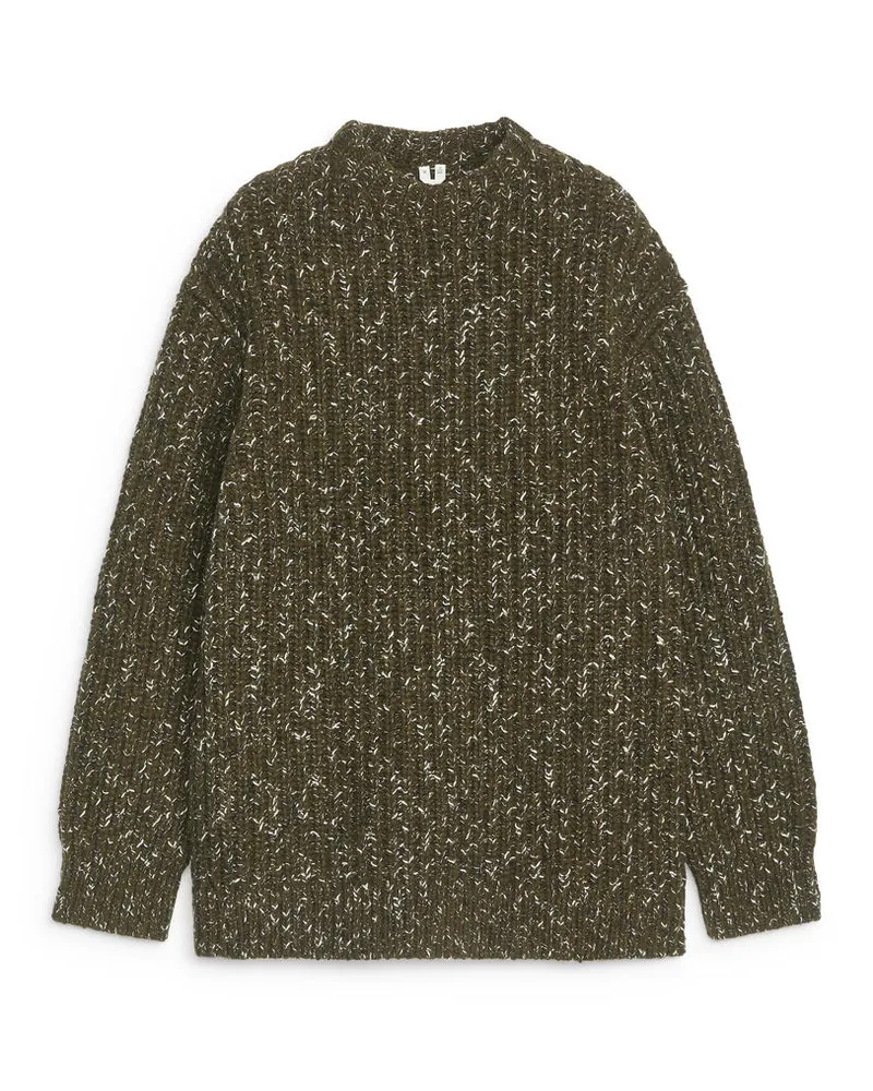 Arket Strickpullover - Grün Khaki