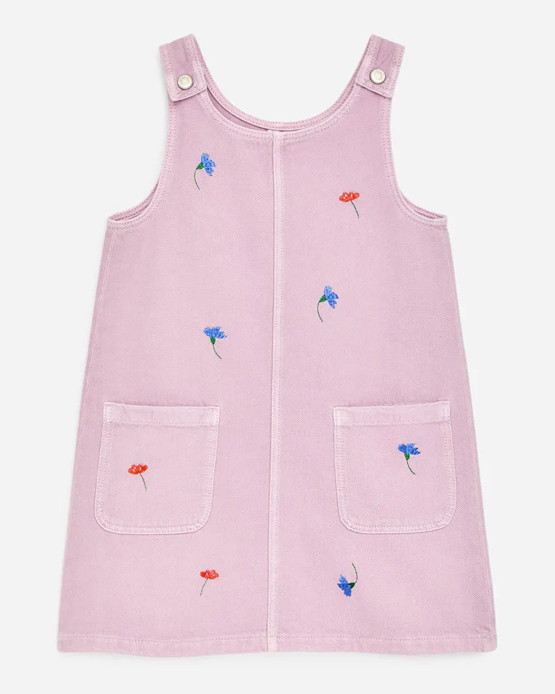 Arket Besticktes Jeanskleid -Lila Lila