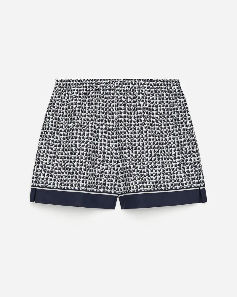 Arket Shorts Mit Print -Blau Blau