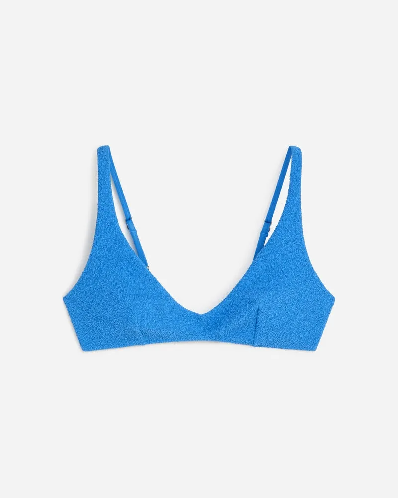 Arket Bikinioberteil Mit V-Ausschnitt -Blau Blau