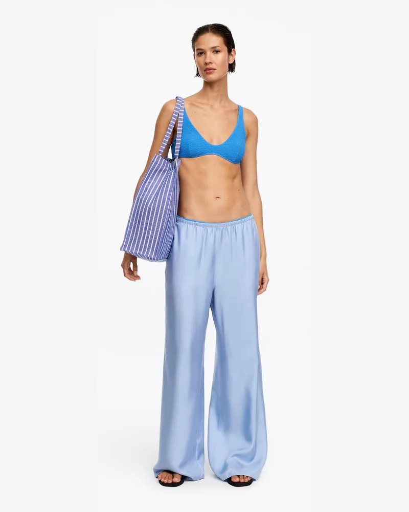 Arket Bikinioberteil Mit V-Ausschnitt -Blau Blau