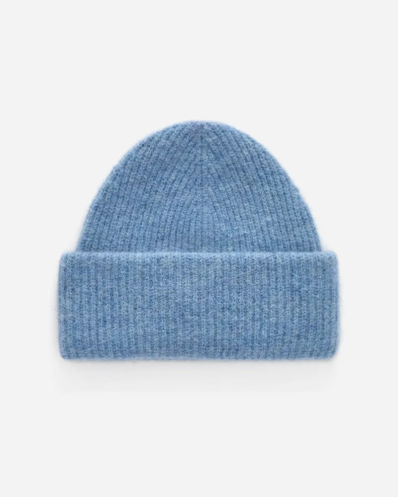 Arket Beanie Aus Alpakawolle Und Wolle -Blau Blau