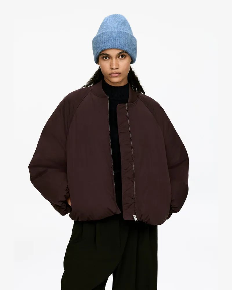 Arket Beanie Aus Alpaka- Und Merinowolle -Blau Blau