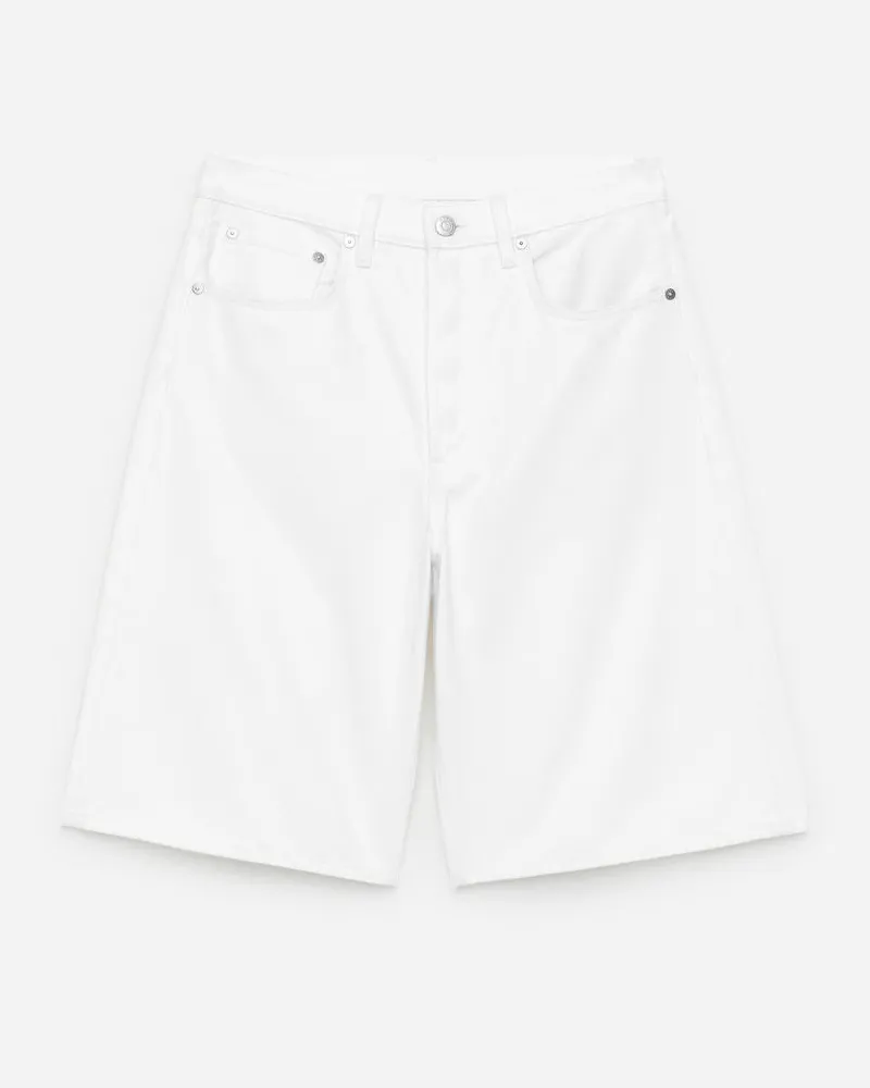 Arket Lange Jeansshorts -Weiß Weiß