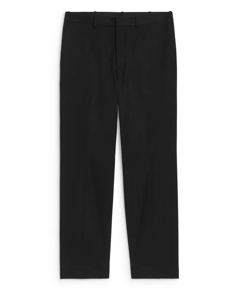 Arket Hose Aus Wolle Und Baumwolle - Blau Dunkelblau