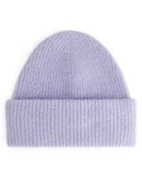 Arket Beanie aus Alpaka- Und Merinowolle Lila