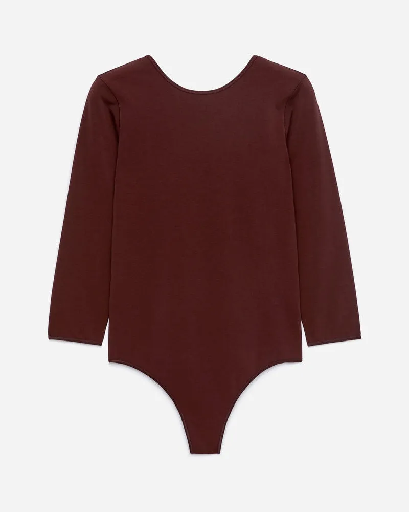 Arket Langarmbody -Braun Braun