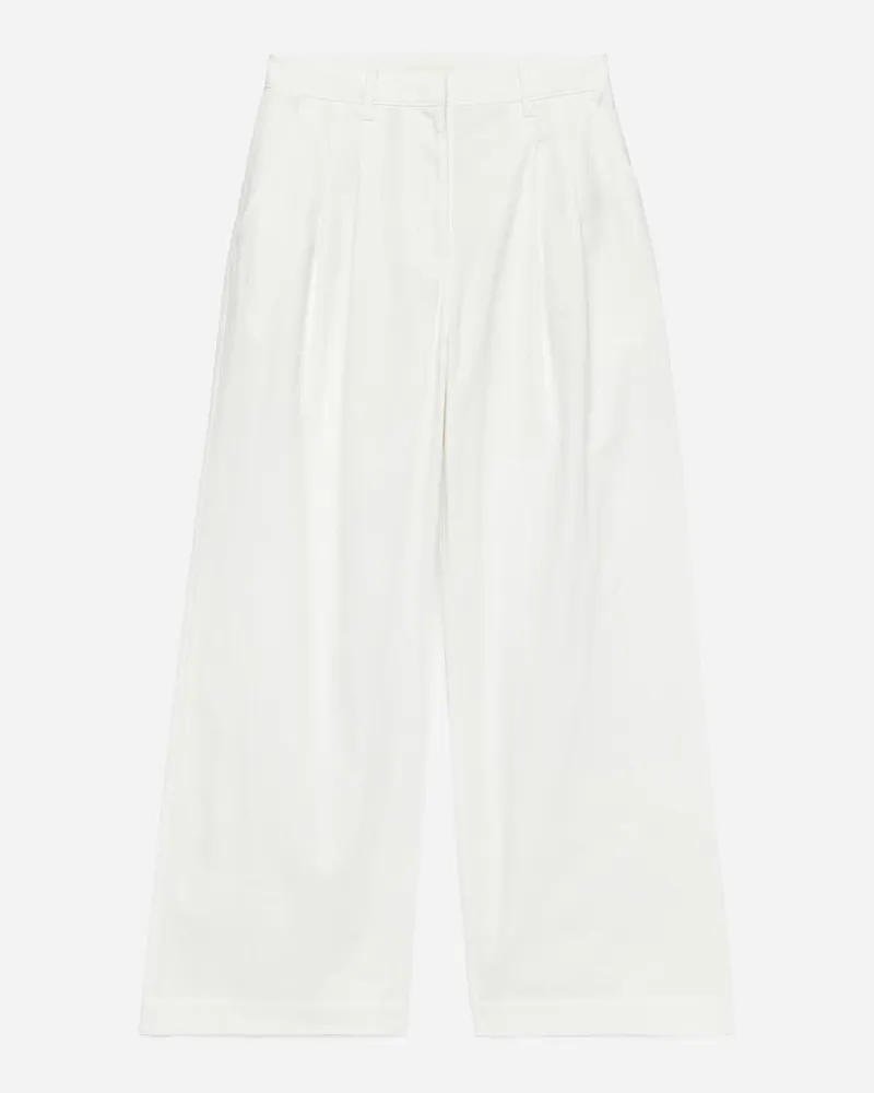 Arket Bundfaltenhose - Weiß Weiß