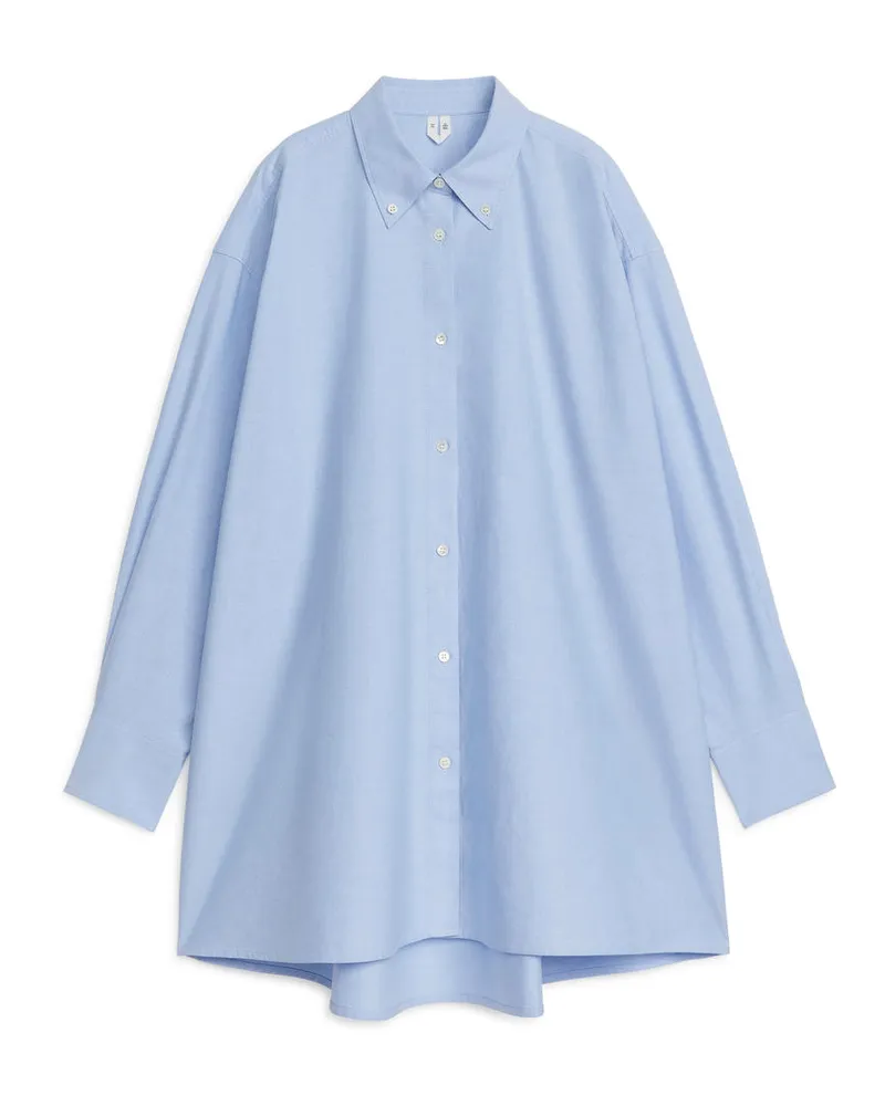Arket Lockeres Oxford-Hemd - Blau Hellblau