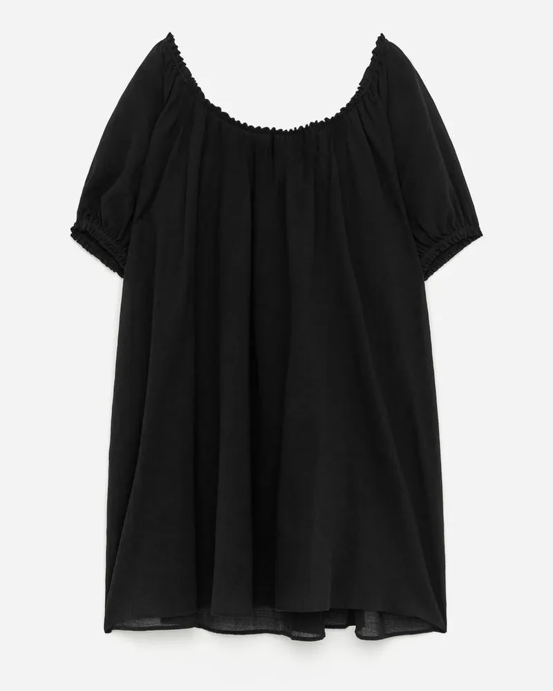 Arket Strandkleid Aus Baumwollvoile -Schwarz Schwarz