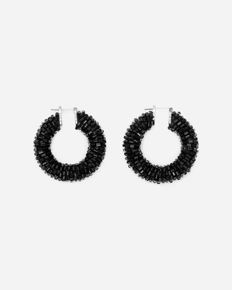 Arket Hoops Mit Perlen -Schwarz Schwarz