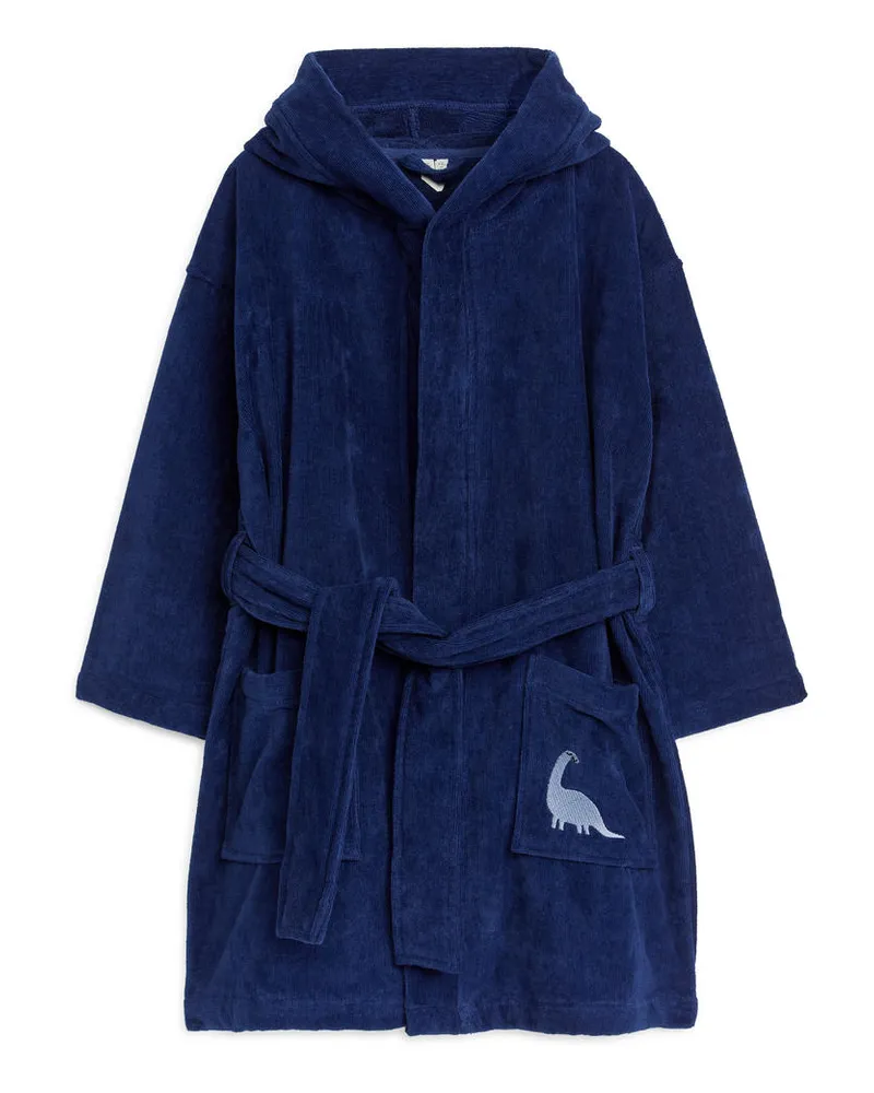 Arket Bademantel Aus Baumwollfrottee -Blau Blau