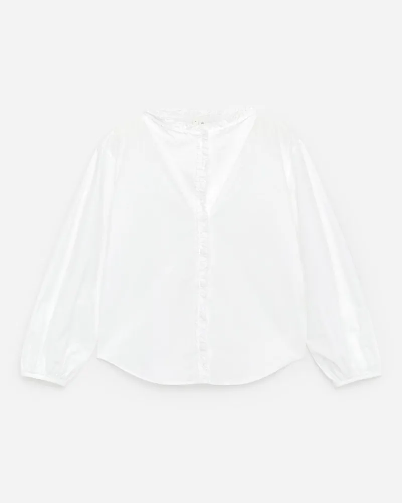 Arket Rüschenbluse - Weiß Weiß