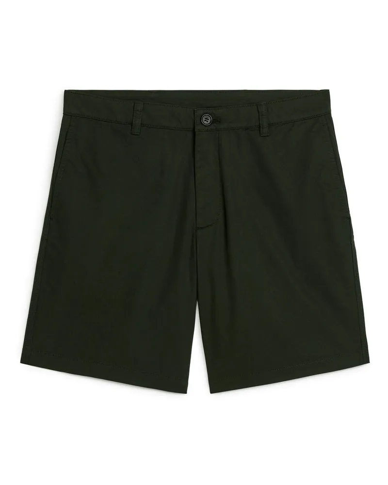 Arket Baumwollshorts - Grün Dunkelgrün