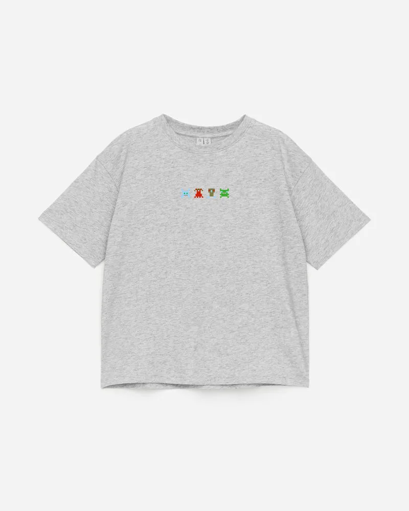 Arket Oversize-T-Shirt - Grau Grau
