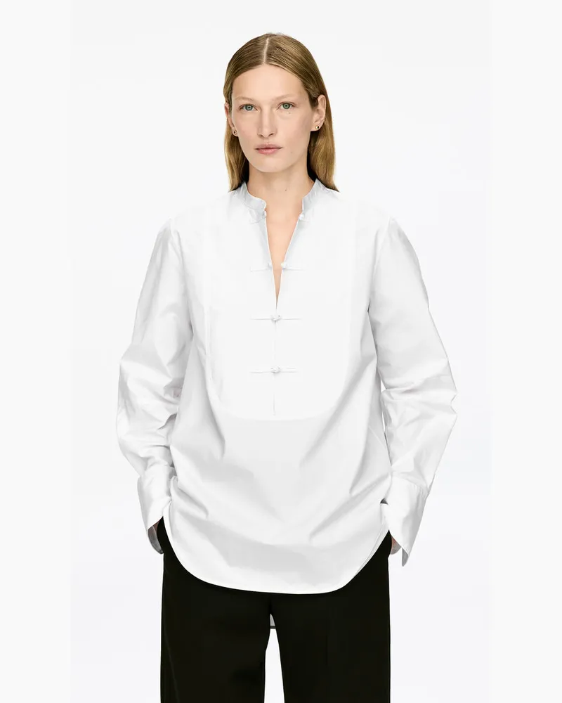 Arket Smokinghemd -Weiß Weiß