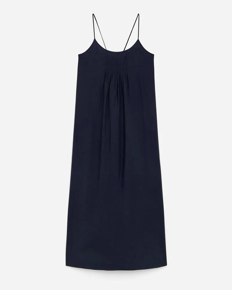 Arket Kleid Mit Bindedetail -Blau Blau
