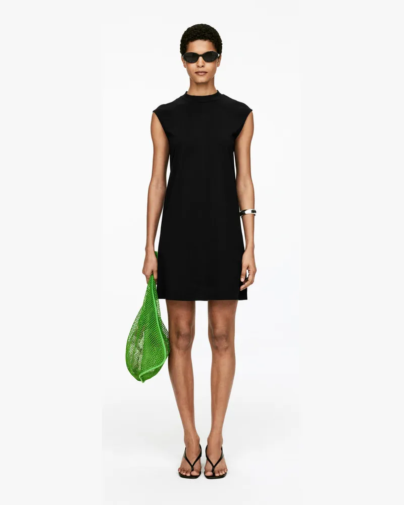 Arket Minikleid Mit Flügelärmeln -Schwarz Schwarz