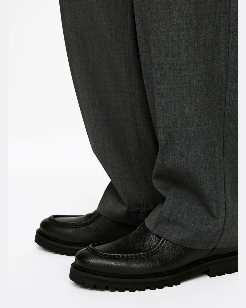 Arket Moc-Toe-Lederschuhe -Schwarz Schwarz
