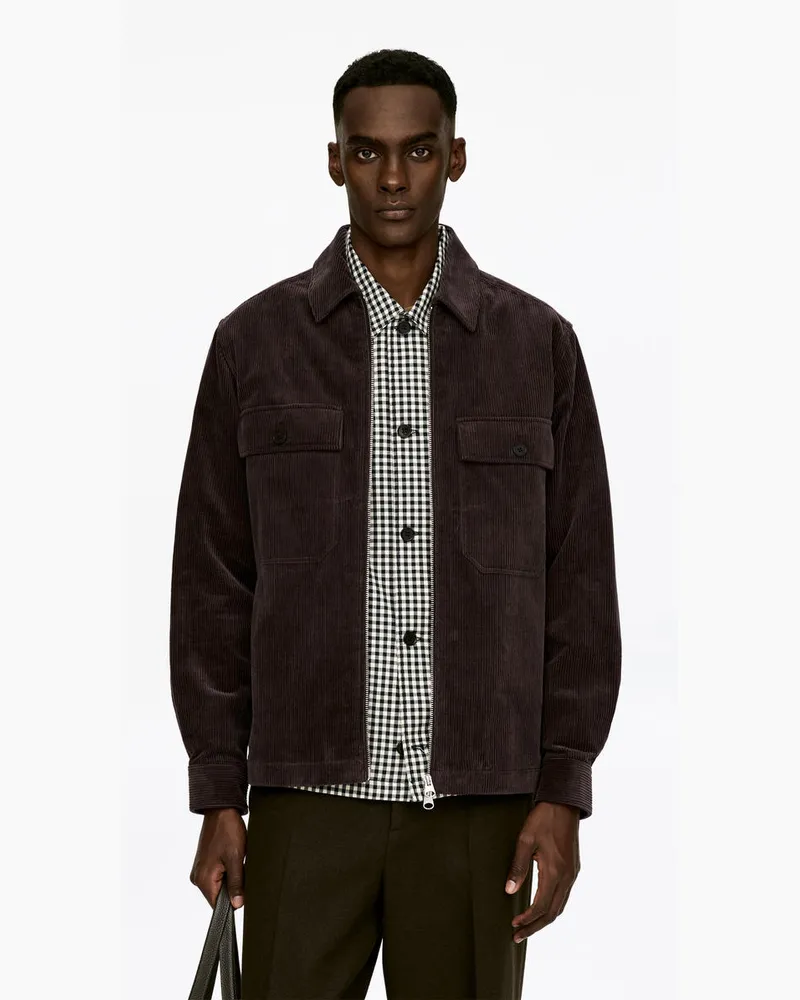 Arket Overshirt Aus Cord -Braun Braun