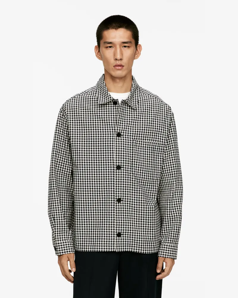 Arket Overshirt Aus Baumwolle -Blau Blau