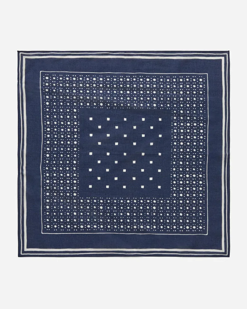 Arket Bedrucktes Tuch - Blau Blau