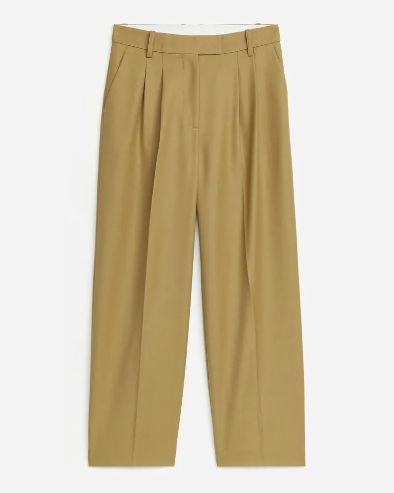 Arket Weite Twillhose -Grün Grün