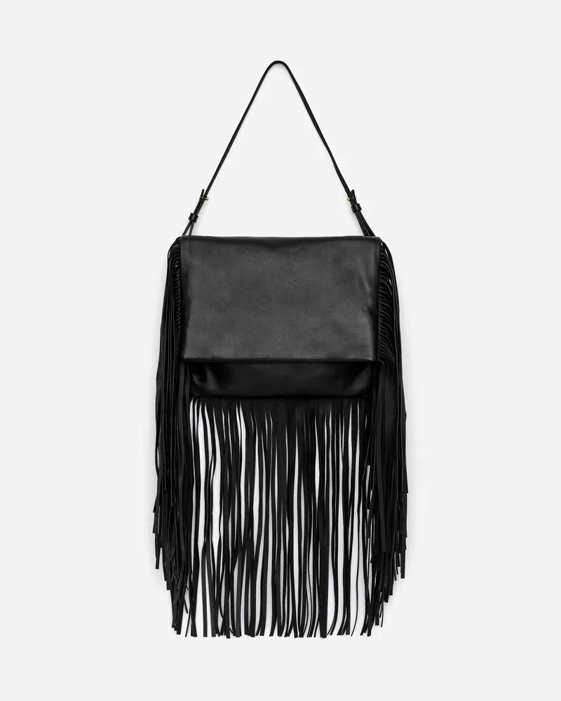 Arket Tasche Mit Fransen -Schwarz Schwarz