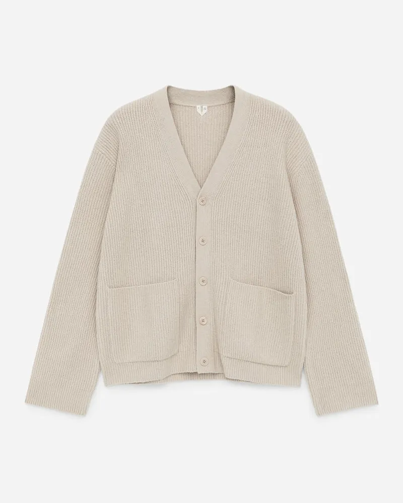 Arket Strickjacke Mit V-Ausschnitt -Beige Beige