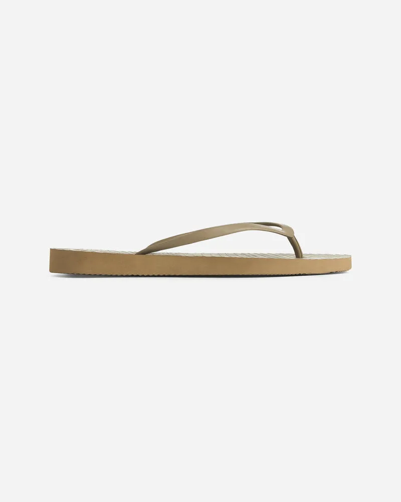 Arket Sleepers Tapered Flip Flops - Beige|Braun Braun