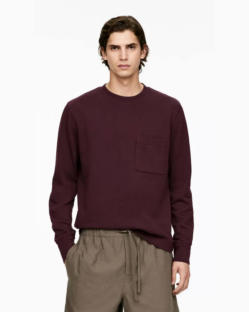 Arket Gerades Sweatshirt -Rosa Rosa