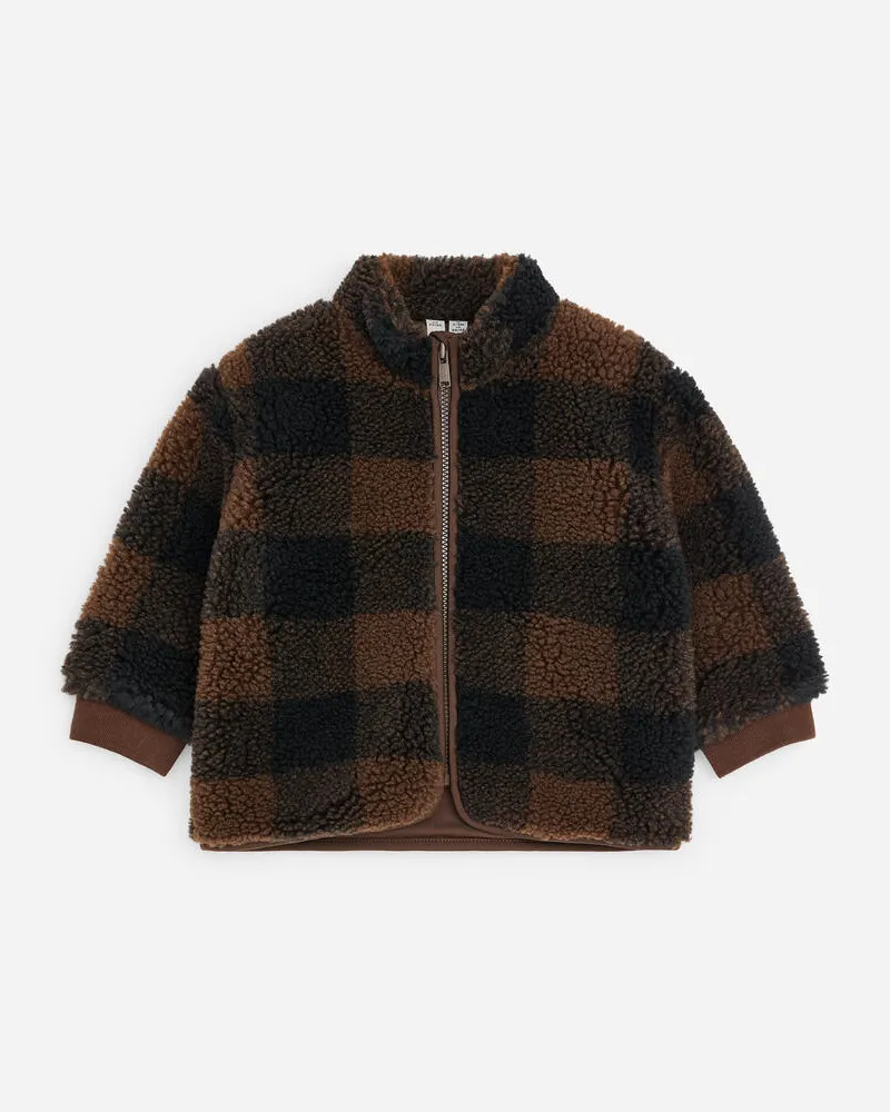 Arket Teddyjacke -Schwarz Schwarz