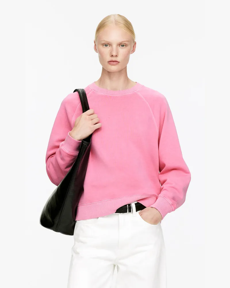 Arket Frottee-Sweatshirt -Rosa Rosa
