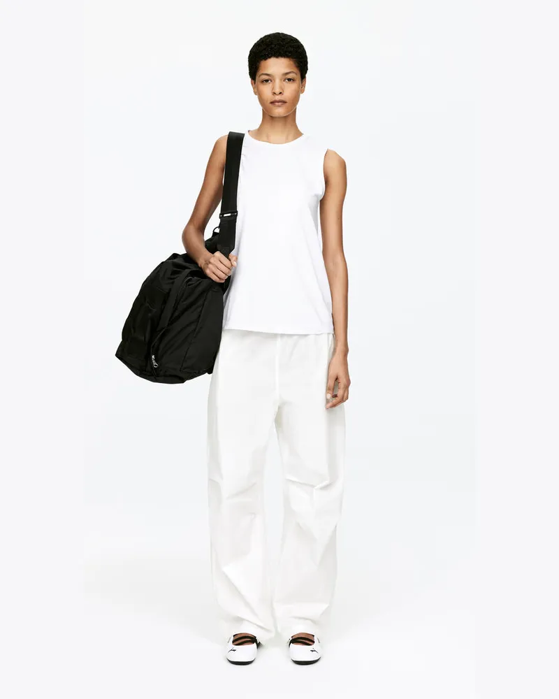 Arket Activewear Baumwollhose -Weiß Weiß
