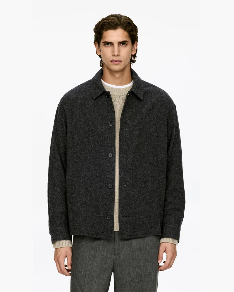 Arket Lockeres Overshirt -Grau Grau