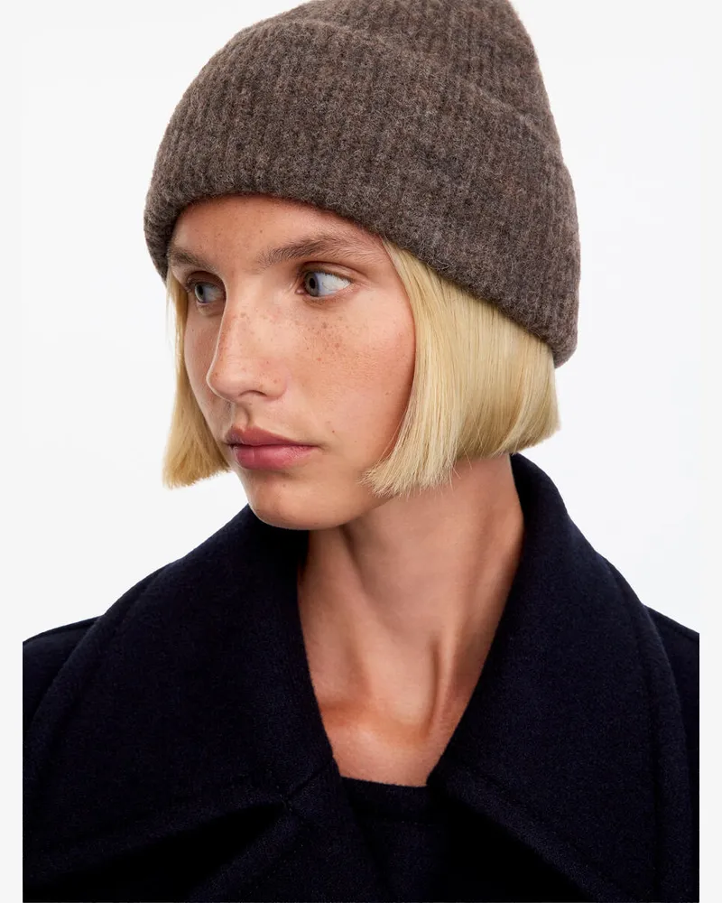 Arket Beanie Aus Alpakawollmischung -Braun Braun