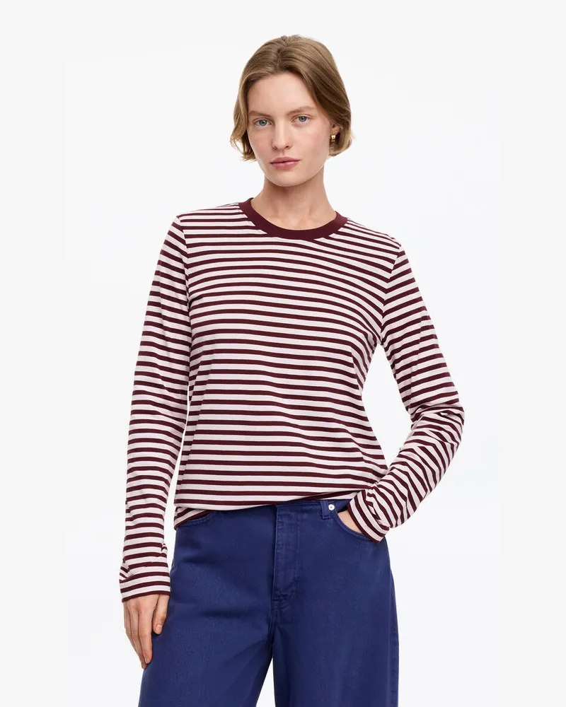 Arket Signature-Langarmshirt -Rosa Rosa