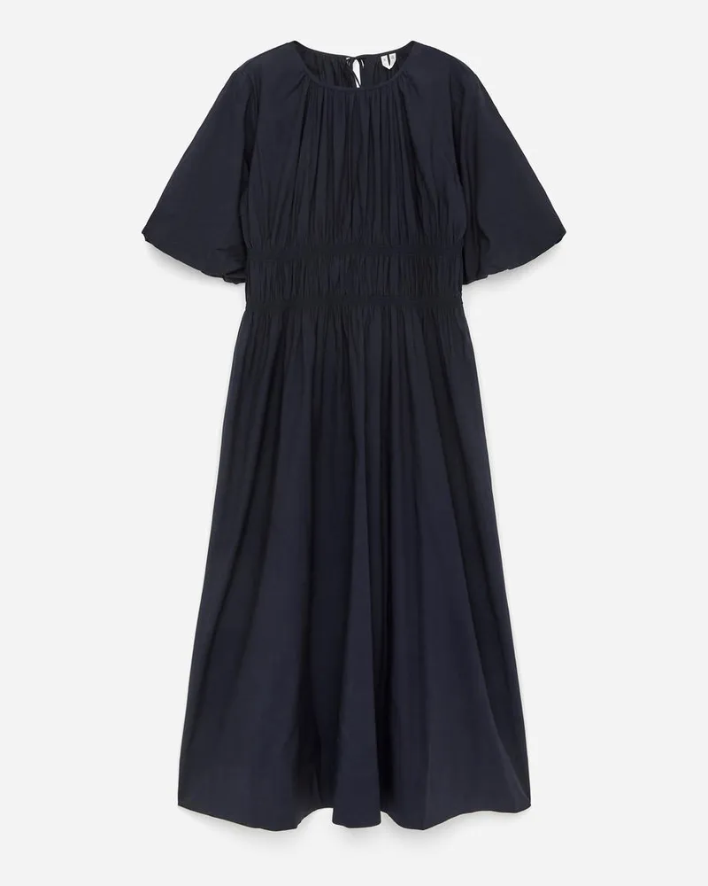 Arket Kleid Mit Voluminösen Ärmeln -Blau Blau