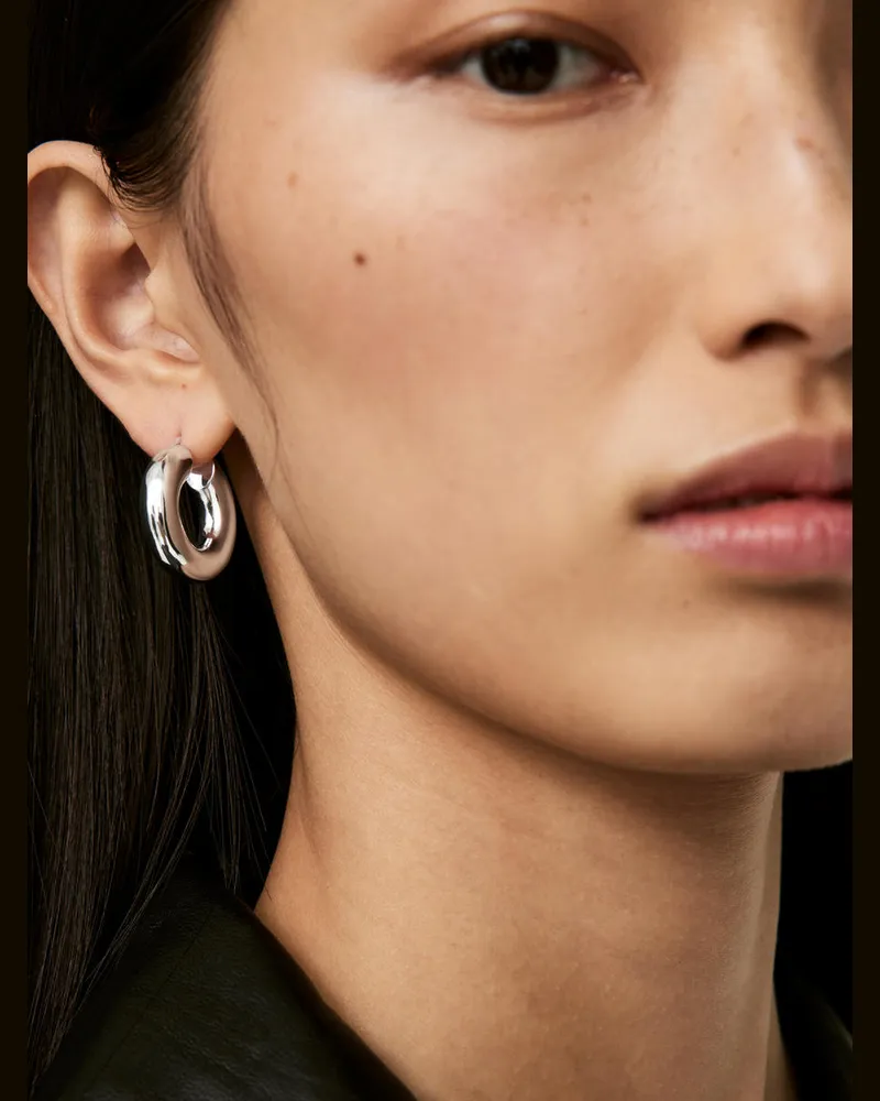 Arket Versilberte Hoops -Grau Grau