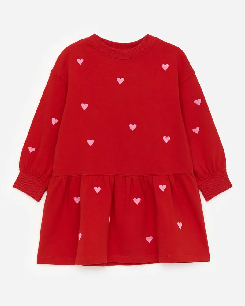 Arket Oversized Sweatshirtkleid -Rot Rot