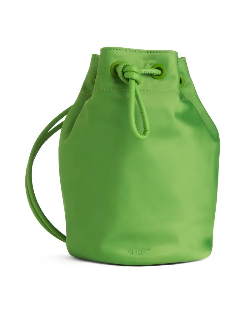 Arket Mini-Buckettasche Aus Nylon - Grün Grün